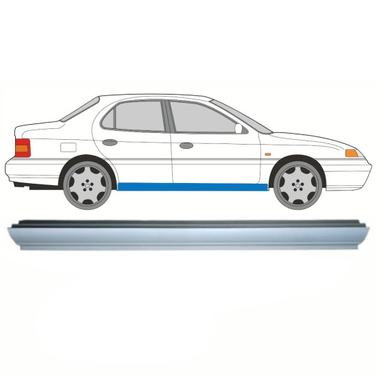 Opravný plech prahu pre Hyundai Lantra 1990-1995 / Vľavo = Vpravo (symetrické) 8614