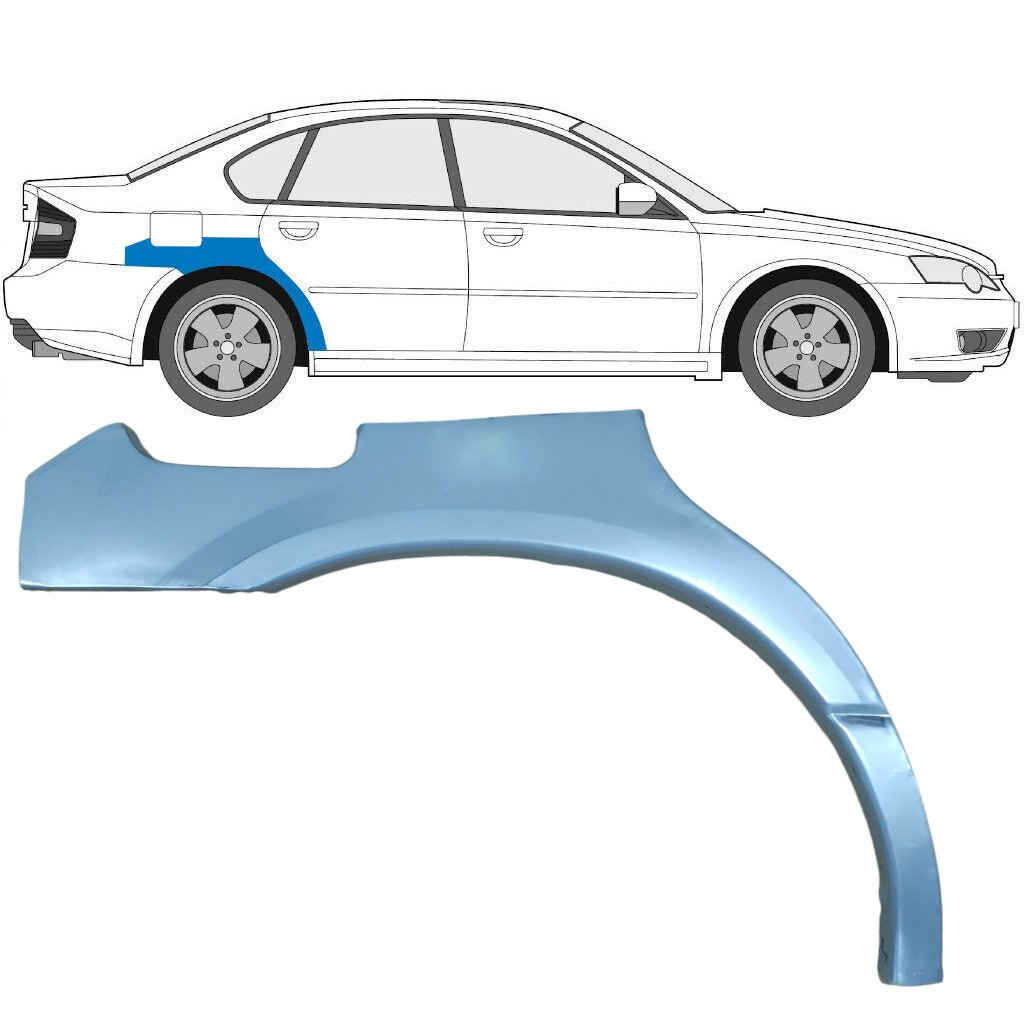 Lem Zadného Blatníka Pre Subaru Legacy 1998-2004 / Pravá 5612