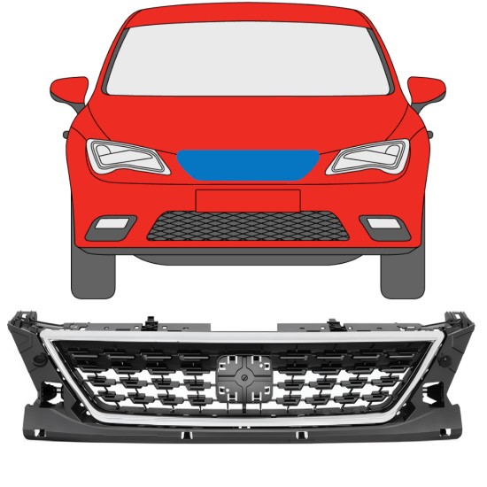 Mriežka pre Seat Leon 2012-2020 / Sada 11477