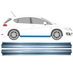 Opravný plech prahu pre Seat Leon 2005-2012 / Ľavá+Pravá / Sada 11371