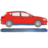 Opravný plech prahu vnútorný pre Seat Leon 2012-2020 / Vľavo = Vpravo (symetrické) 16985