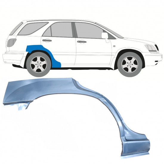 Lem zadného blatníka pre Lexus RX 300 1998-2003 / Pravá 8114