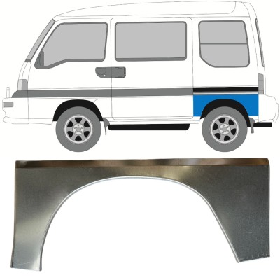 Lem zadného blatníka pre Subaru Libero 1983-1998 / Ľavý 15050