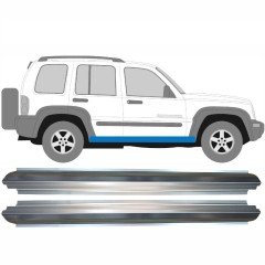 Opravný plech prahu pre Jeep Liberty 2001-2008 / Ľavá+Pravá / Sada 11328