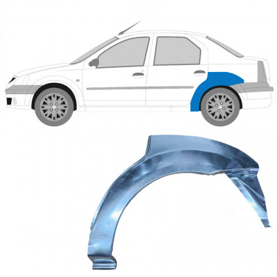 Lem zadného blatníka pre Dacia Logan 2004-2009 / Ľavý 8896