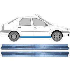 Opravný plech prahu pre Dacia Logan 2004-2009 / Ľavá+Pravá / Sada 11345