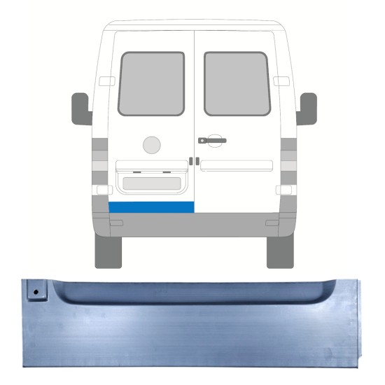 Opravný plech zadných dverí pre Volkswagen LT 1996-2005 / Ľavý 16592