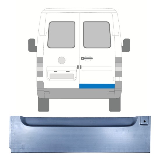 Opravný plech zadných dverí pre Volkswagen LT 1996-2005 / Pravá 16593