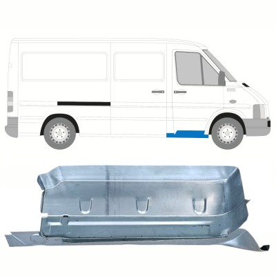 Opravný plech predného schodu s časťou prahu pre Volkswagen LT 1996-2005 / Pravá 16565