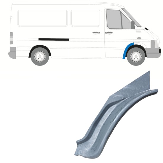 Vnútorný opravný plech predného blatníka pre Volkswagen LT 1996-2005 / Pravá 16602