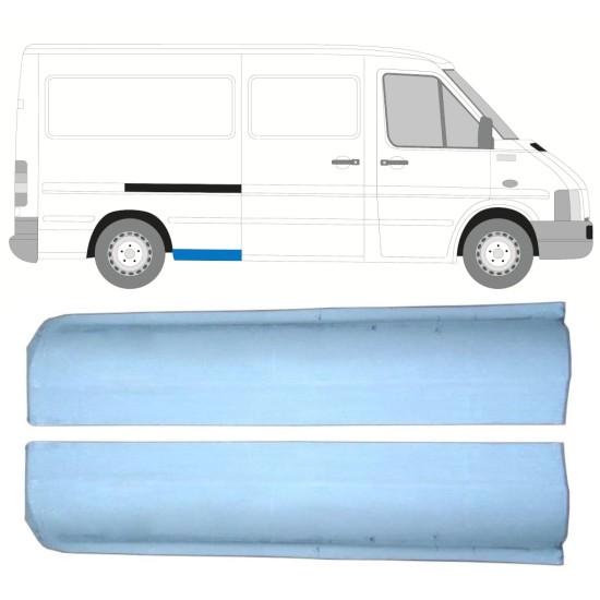 Opravný plech zadného blatníka predná časť pre Volkswagen LT 1996-2005 / Ľavá+Pravá / Sada 16548