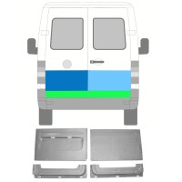 Opravný plech zadných dverí pre Volkswagen LT 1996-2005 / Ľavá+Pravá / Sada 16586