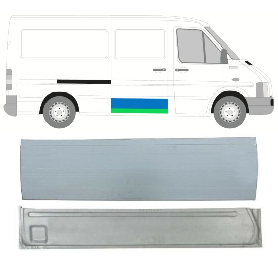 Opravný plech posuvných dverí pre Volkswagen LT 1996-2005 / Sada 16601