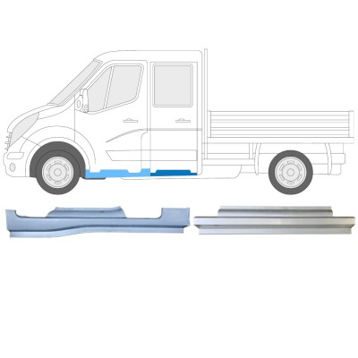 Opravný plech sada pre Renault Master 2010- / Ľavý / Dvojitá kabína / 14912