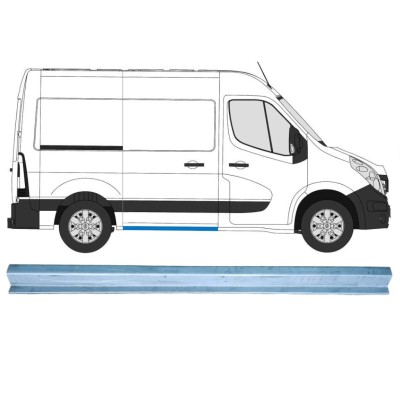 Opravný plech prahu posuvných dverí pre Renault Master 2010- / Pravá 14917