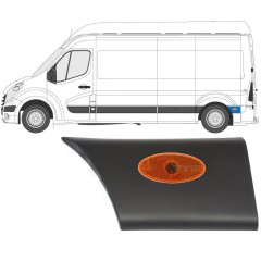 Bočná lišta zadného blatníka so svetlom pre Opel Movano 2010-2021 / Ľavý / Sada 13258