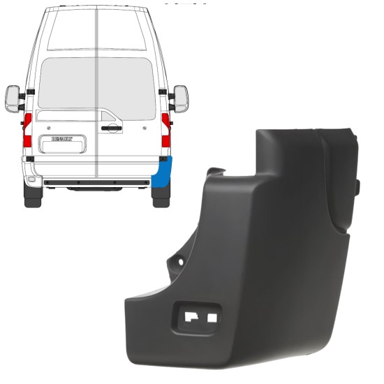 Zadný roh nárazníka pre Renault Master 2010-2024 / Pravá 17237