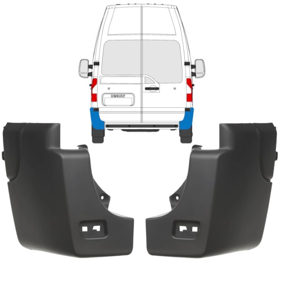 Zadný roh nárazníka pre Opel Movano 2010-2021 / Ľavá+Pravá 17241