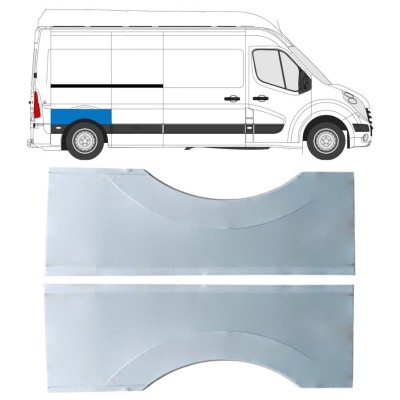 Lem zadného blatníka pre Nissan NV400 2010- / Ľavá+Pravá / Sada 16826