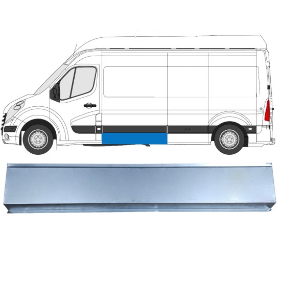 Opravný plech boku pre Renault Master 2010- / Ľavý 16791