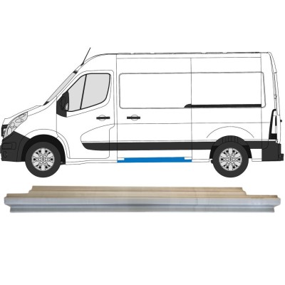 Opravný plech prahu posuvných dverí pre Renault Master 2010- / Ľavý 14915