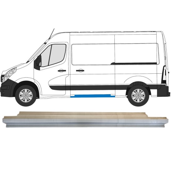 Opravný plech prahu posuvných dverí pre Renault Master 2010- / Ľavý 14915 Opravný plech prahu posuvných dverí pre Renault Master 2010- / Ľavý 14915