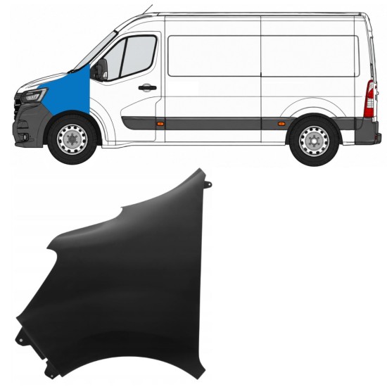 Predný blatník pre Renault Master 2019-2024 / Ľavý 17254