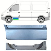 Opravný plech predných dverí vnútorný + vonkajší pre Nissan Interstar 2002-2010 / Ľavý 16881