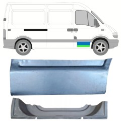Opravný plech predných dverí vnútorný + vonkajší pre Opel Movano 1998-2010 / Pravá 16878
