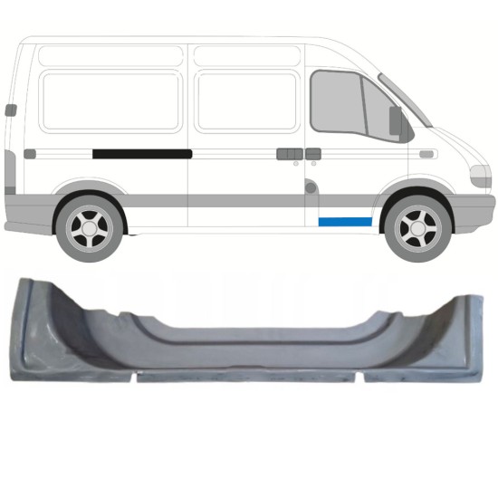 Opravný plech predných dverí vnútorný pre Renault Master 1998-2010 / Pravá 16861