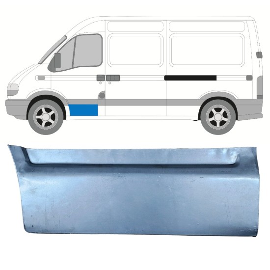 Opravný plech predných dverí pre Renault Master 1998-2010 / Ľavý 16008