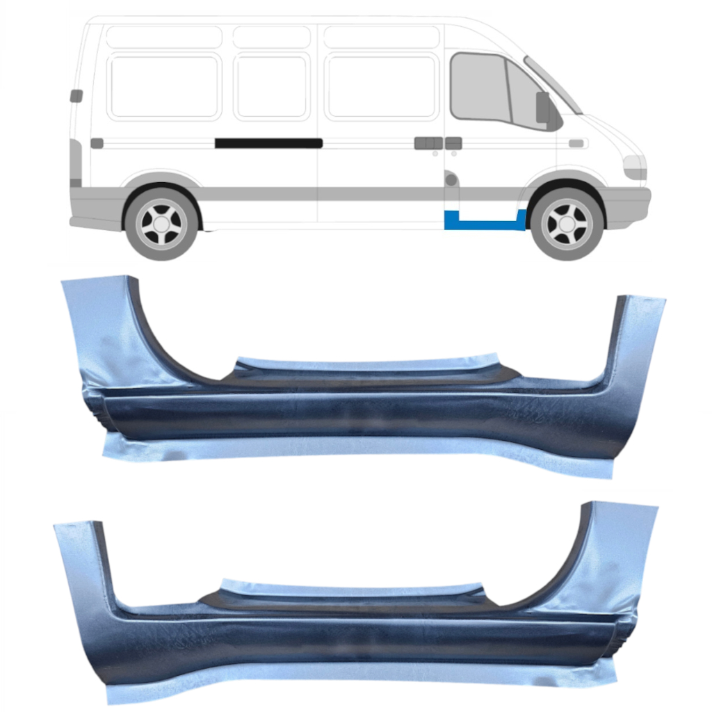 Opravný Plech Prahu Pre Renault Master 1998-2010 / Ľavá+Pravá / Sada 9451