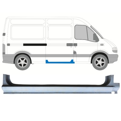 Opravný plech prahu posuvných dverí pre Renault Master 1998-2010 / Pravá 14875
