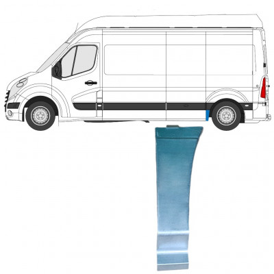 Opravný plech zadného blatníka predná časť pre Renault Master 2010- / Ľavý 12847