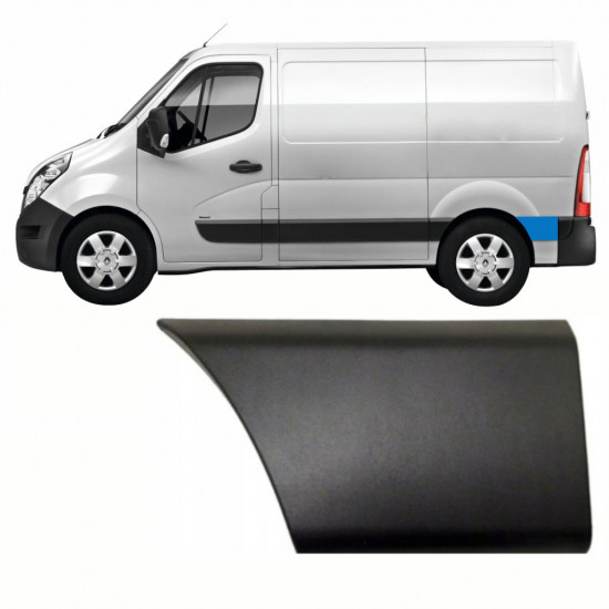 Zadná bočná lišta za kolesom pre Renault Master 2010- / SWB / Ľavý /  8708