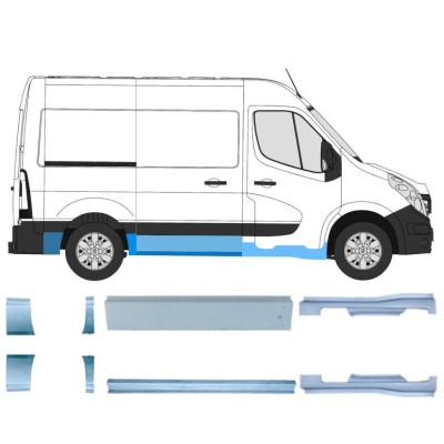 Opravný plech sada pre Renault Master 2010- / Ľavá+Pravá / 14925