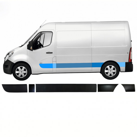 Sada líšt pre Renault Master Opel Movano Nv 400 2010- / Ľavý /  8580