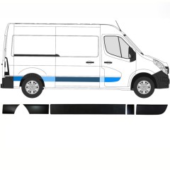 Sada líšt pre Opel Movano 2010-2021 / Pravá / 13913