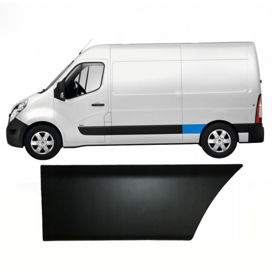 Bočná lišta zadného blatníka pre Renault Master 2010- / SWB / Ľavý 8324