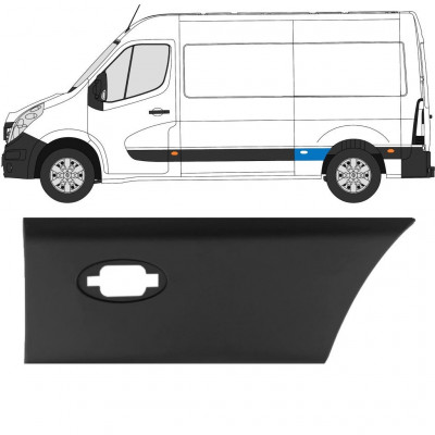 Bočná lišta zadného blatníka so svetlom pre Renault Master 2010- / L2 / Ľavý 10931