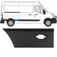 Bočná lišta zadného blatníka so svetlom pre Renault Master 2010- / L2 / Pravá 10930