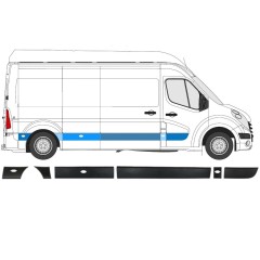 Sada líšt pre Opel Movano 2010-2021 / Pravá / 13917