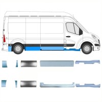 Opravný plech sada pre Renault Master 2010- / Ľavá+Pravá / 14927