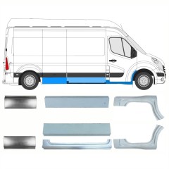 Opravný plech sada pre Nissan NV400 2010- / Ľavá+Pravá 15718