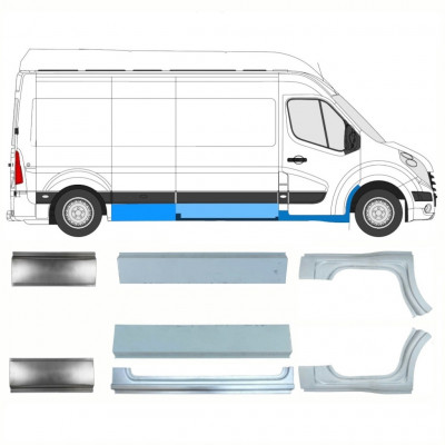 Opravný plech sada pre Renault Master 2010- / MWB /  10064