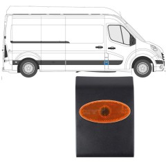 Bočná lišta predného stĺpika so svetlom pre Renault Master 2010- / Vľavo = Vpravo (symetrické) / Sada 10552