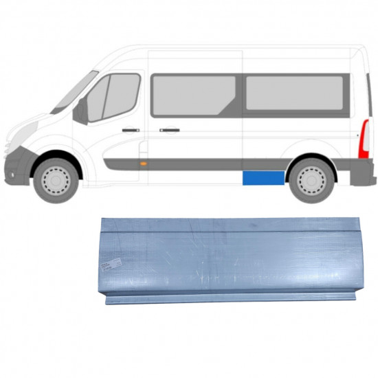 Lem zadného blatníka pre Renault Master 2010- / Ľavý 8368