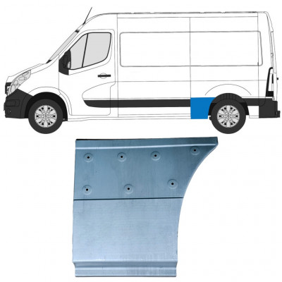 Opravný plech zadného blatníka predná časť pre Renault Master 2010- / Ľavý 12845