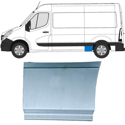 Opravný plech zadného blatníka predná spodná časť pre Renault Master 2010- / Ľavý 12843