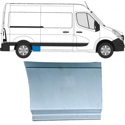 Opravný plech zadného blatníka predná spodná časť pre Renault Master 2010- / Pravá 12842